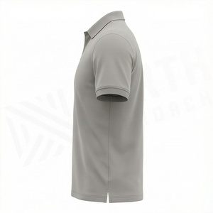 Polo de Manga Corta para Hombre, con Logotipo Frontal, Color Personalizado, Corte Regular, Transpirable, 100% Algodón Jersey, Estilo Casual - Product Image 3