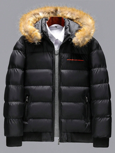 <b>Men's</b> Heavyweight Puffer <b>Jackets</b> Casual Winter Wear with Two Pockets Custom Streetwear Fashion <b>Men</b> winter <b>jacket</b> <b>Cheap</b> Price - Product Image 3