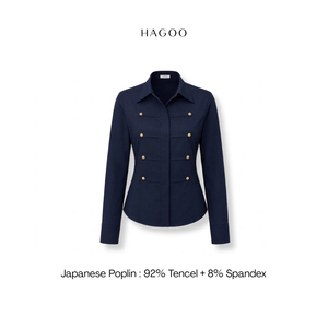 A8031 HAGOO French Chic Stand Collar <b>Shirt</b> Ladies <b>Office</b> Wear Ready to Ship - Product Image 1