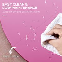 Tapis de protection pliable rose pour l'entraînement de danse et l'exercice, rembourrage pour barre de pole dance avec poignées de transport et tapis en mousse EPE