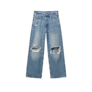 Jeans coupe skinny pour hommes en vente en gros Pantalon décontracté à la mode en coton durable approvisionnement d'usine OEM bas quantité minimale de commande - Product Image 1