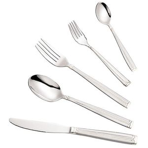 Elegante Juego de Cubiertos de Acero Inoxidable con Borde Dorado, Juego de Cubiertos de Estilo Real, Cubiertos Plateados Espejo para Hotel, Restaurante, Vajilla de 24 Piezas - Product Image 3