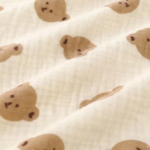 Couvertures pour bébé en coton avec motif d'ours, design pliable, couvertures douces pour bébé - Product Image 3