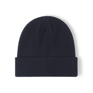 Stylish Black Ribbed Knit Beanie <b>Hat</b> for Men and <b>Women</b> Warm Stretchable <b>Winter</b> Skull Cap with Cuffed Edge Daily Accessories - Product Image 2