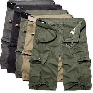 Pantalones Cortos Cargo Personalizados de Algodón 100% para Hombre, Pantalones Cortos Cargo Elásticos Multibolsillos Casuales de Verano - Product Image 6
