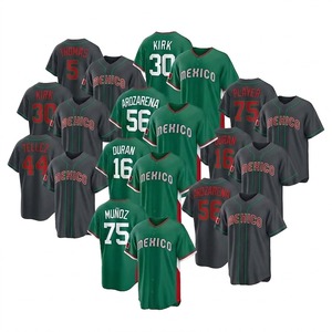 Camiseta de Béisbol Personalizada para Hombre, Azul Marino y Gris, Manga Corta, Cierre de Botones, Números del Equipo Impresos, Tejido de Poliéster que Absorbe la Humedad - Product Image 2