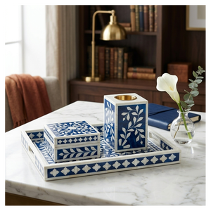 Quemador de Incienso con Diseño Floral Estilo Árabe, Incrustaciones de Madreperla, Aroma a Madera de Agar, para Regalos de Ramadán y Eid - Product Image 1