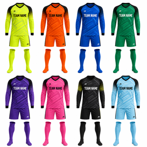 Uniforme de Portero Juvenil Personalizado OEM ODM, Conjunto de Camiseta, Pantalones Cortos y Calcetines de Portero de Fútbol, Secado Rápido, Fabricante de Equipaciones de Equipo - Product Image 2