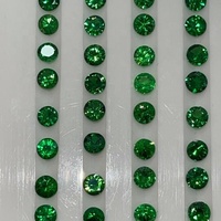 Tsavorite naturel vert grenat rond brillant coupe 100% Top AAA qualité 10 pièces Lot pour Super vente produit en vrac