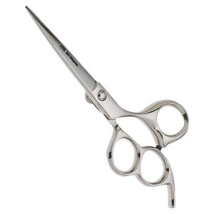 Tijeras profesionales de corte de pelo de peluquero de acero inoxidable de 6 pulgadas, borde de afeitar, tornillo de tensión de ajuste fino Manual alto - Product Image 1