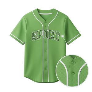 Maillot de baseball pour hommes, tissu doux respirant de haute qualité, ajustement confortable, idéal pour l'entraînement en équipe, les jeux sportifs, les activités de plein air, décontracté - Product Image 1