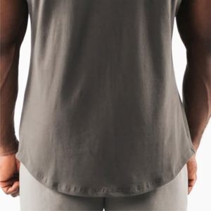 Camiseta sin Mangas para Hombre con Logotipo Personalizado, Camiseta Deportiva para Hombre, Venta al por Mayor, Color Sólido, en Existencia - Product Image 3