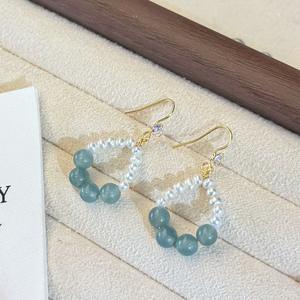 ต่างหูห้อยทรงหยดน้ำ ดีไซน์โดนัท สไตล์หรูหรา เรียบง่าย ทันสมัย สำหรับผู้หญิง - Product Image 2