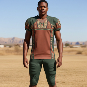 Tenue de football américain entièrement sublimée, design personnalisé, logo et numéro d'équipe, coupe professionnelle, équipement d'entraînement durable - Product Image 6