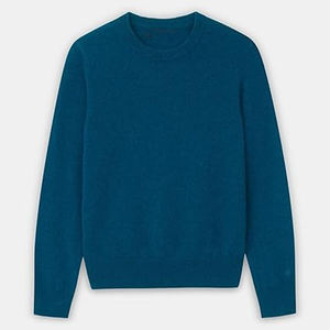OEM Pull en laine d'hiver de haute qualité pour hommes Pull à col rond Manteau tricoté en grande taille Pull en cachemire à motif solide - Product Image 6