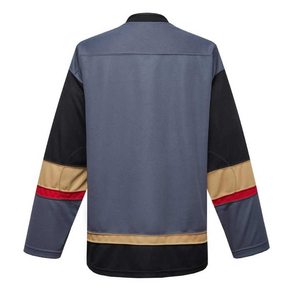 Camisetas de Hockey sobre Hielo Personalizables al por Mayor, de Alta Calidad, 100% Poliéster, para Práctica, Sublimadas, con Diseño Personalizado - Product Image 3