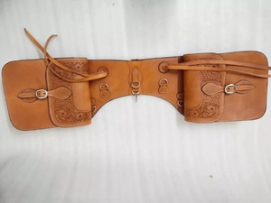 Premium Quality Western Leather Hand Tooled Saddle Bag with Steel Hardware Available At Competitive Price - Product Image 2