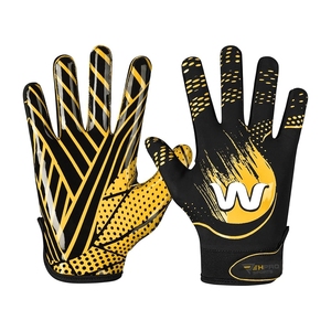 Gants de football américain pour receveurs, paume hautement adhérente, fabricant de gants de football américain, gants de football personnalisés pour équipes - Product Image 1