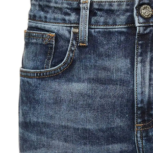 Jeans de Mezclilla para Hombre, Corte Slim Fit, Pierna Recta, Lavado a la Piedra, Cintura Media, Algodón, Estilo Casual, para Otoño, Precio de Mayoreo de Twin City - Product Image 5