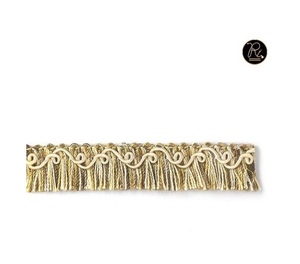 Dentelle décorative à franges en polyester avec garnitures écologiques, vente en gros et exportation en vrac à prix compétitif depuis l'Inde - Product Image 1