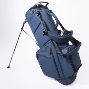 Nouveauté : Sacs de golf unisexes de haute qualité en cuir véritable, durables, avec motif géométrique de style vintage et broderie de logo personnalisée - Product Image 5