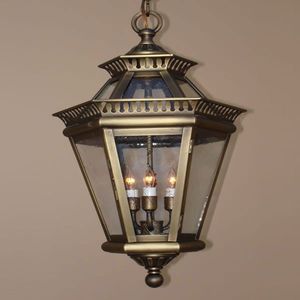 New Design Wall Hanging Brass Antique Lantern with Copper Antique Finishing For <b>Household</b> Outdoor Purpose - Product Image 4