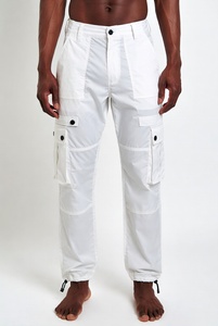 Vintage Wash Blue <b>Denim</b> Cargo Trouser Unisex Relaxed Fit Retro Style Durable Jean <b>Material</b> - Product Image 1