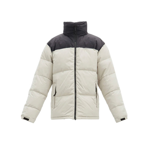 Veste matelassée en toile pour homme EXORO APPARELS, color-block rouge, bleu marine, blanc, coupe-vent, légère, zippée, décontractée, hiver, haute qualité - Product Image 5