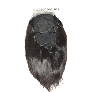 Perruque Lace Front HD sans colle en cheveux naturels indiens Remy vierges à 100 %, lisses, aspect naturel, doux et soyeux, pour femmes, avec extensions à clips - Product Image 6