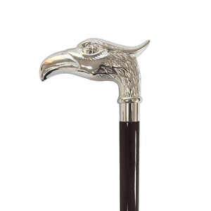 Canne de marche de luxe en bois avec poignée en argent antique - Product Image 4