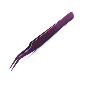 Pinzas para Extensión de Pestañas de Color Blanco, Personalizables con Logotipo, Punta de Fibra, Juego de Pinzas con Mango Antideslizante para Extensión de Pestañas - Product Image 2