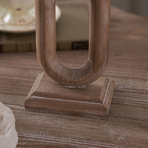 Candelabro de Madera Ecológico Personalizable, Centro de Mesa Retro para Sala de Estar, Decoración para el Hogar y el Pasillo, para San Valentín - Product Image 5