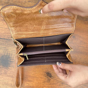 Bolsos cruzados y bolso de mano de cuero de vaca para mujer, elegante, a la moda, conjunto combinado de 2 piezas de alta calidad para mujer - Product Image 5