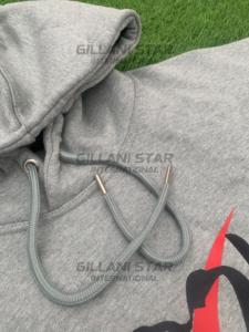 Unisex Winter Hooded Gray Hoodie and Sweatpants <b>Tracksuit</b> Full Length Casual Wear with Front Logo Print Breathable Heavyweight - Product Image 2