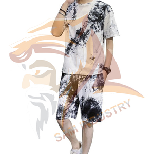 Ensemble deux pièces personnalisé sublimé style streetwear, dernière tendance, décontracté, manches courtes, respirant, haute qualité pour homme - Product Image 6