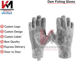 Gants de pêche à doigts entiers, séchage rapide, respirants, imperméables, antidérapants, avec rembourrage absorbant les chocs pour l'extérieur et l'eau douce - Product Image 4