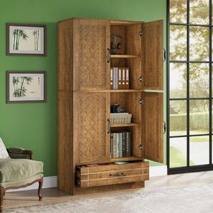 Bookshelf for Living Room Elegant <b>Cabinets</b> for Home Dcor and Organization - Product Image 2