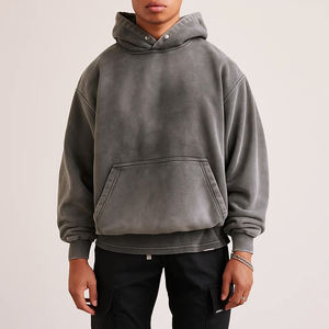 Ensemble de survêtement sportif d'hiver imprimé en molleton tricoté, 100 % coton, deux pièces, pour homme, avec sweat à capuche et short ajusté - Product Image 2