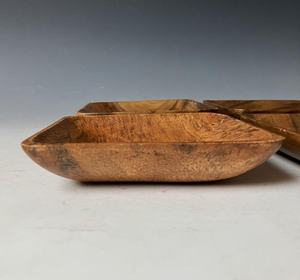 Plato de Madera Multiusos Hecho a Mano, Ecológico, para Servir Frutas, Ensaladas, Bocadillos, Pan y Decoración - Product Image 1