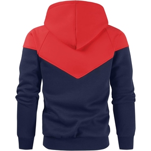 Custom Men's Winter Solid Front Logo Quick Dry <b>Thick</b> <b>Fleece</b> Pullover Hoodie with Customizable Printing - Product Image 1