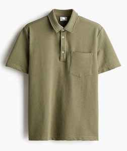 OEM Custom Logo And Design Breathable 100% Cotton Half Sleeve Collar Golf T <b>Shirts</b> For Men Regular Fit <b>Waffle</b> Knit - Product Image 1