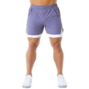 Personnalisé Hommes Double Couche Haute Qualité Séchage Rapide Gym Shorts 2-en-1 Athlétique Workout & Running Training Imperméable Caractéristique - Product Image 1