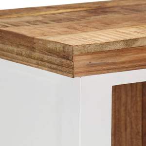 Aparador Mediano Alto en Madera de Mango Sólida Marrón y Blanca - Product Image 6