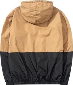 Men's Lightweight Windbreaker Jackets Outdoor Hooded Pocket <b>Raincoat</b> Jacket - Product Image 2