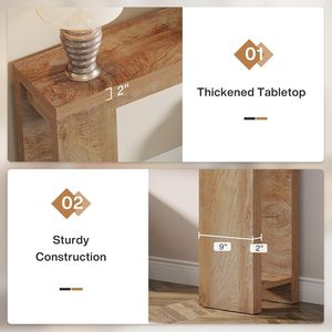 Wooden Console Table for Entryway or Sofa Accent Table for Home Decor - Product Image 4