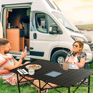 Table de camping pliable ultra-légère 37x20 pouces, portable pour pique-niques, randonnées, barbecues, événements en plein air - Product Image 3