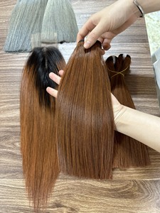 2024 Ombre Bonestraight Raw Vietnamita Cabezas de entrenamiento de cabello humano para mujeres negras Modelo Femenino 1 - Product Image 3