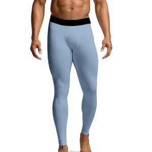 Pantalon de sport en tricot doux avec impression par sublimation bleu dégradé, texte personnalisé sur la ceinture, finition anti-UV. - Product Image 1