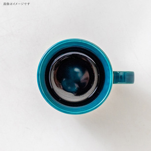 แก้วกาแฟพอร์ซเลนลูโม มิโน วาเร ดีไซน์วาบิซาบิ สีเขียวอมฟ้าเข้ม ใช้กับไมโครเวฟและเครื่องล้างจานได้ ผลิตในญี่ปุ่น - Product Image 4