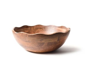 Tazón de Madera Hecho a Mano para Servir Sopa, con Diseño Moderno y Lujoso, para el Hogar, Cocina, Mesa de Comedor, Fiestas, Ecológico - Product Image 1